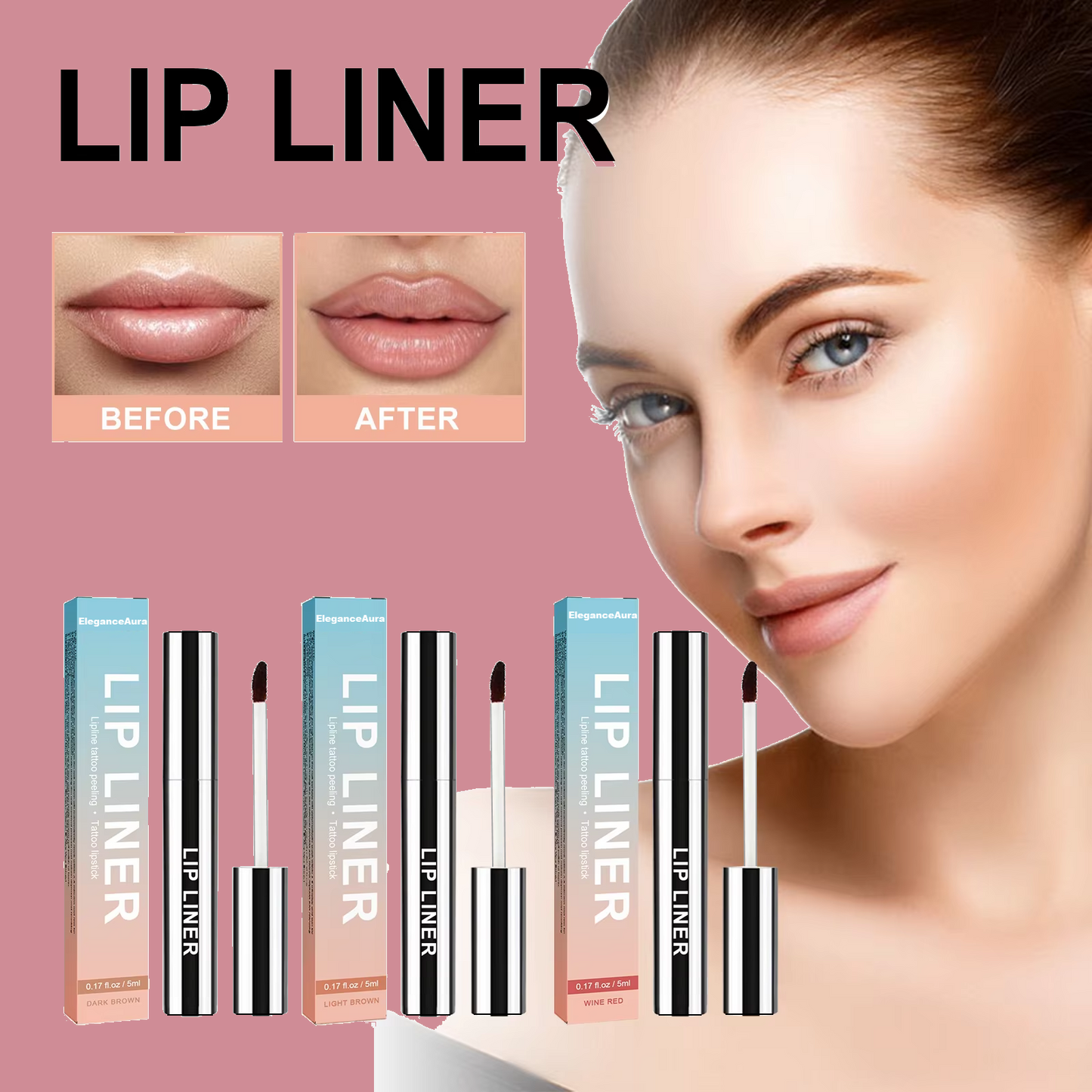 EleganceAura Peel & Reveal Lip Liner Stain™