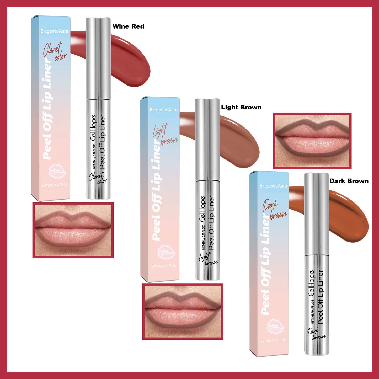 EleganceAura Peel & Reveal Lip Liner Stain™